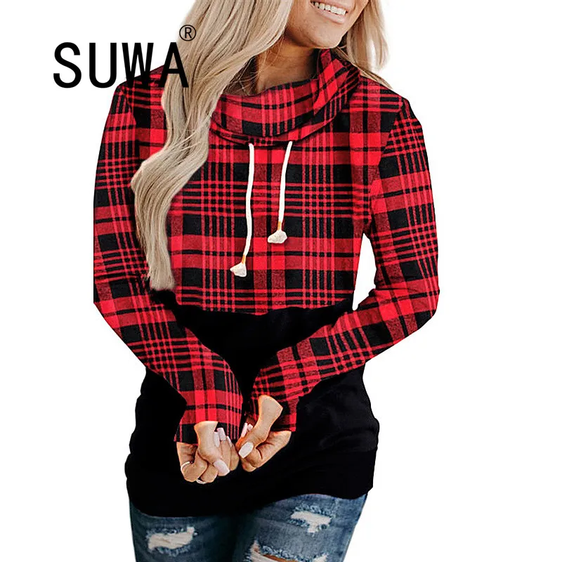 Women Red Plaid Printed Pullover Sweatshirt Retro Top Long Sleeve Slim-Fit High Street Fashion Wholesale Clothing
Women Red Plaid Printed Pullover Sweatshirt Retro Top Long Sleeve Slim-Fit High Street Fashion Wholesale Clothing