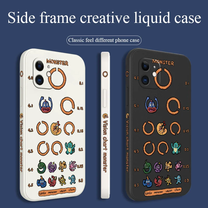 O Monster Eye Chart Phone Case For iPhone 12 11 Pro Max X XS XR XSMAX SE2020 8 8Plus 7 7Plus 6 6S Plus Silicone Cover
O Monster Eye Chart Phone Case For iPhone 12 11 Pro Max X XS XR XSMAX SE2020 8 8Plus 7 7Plus 6 6S Plus Silicone Cover