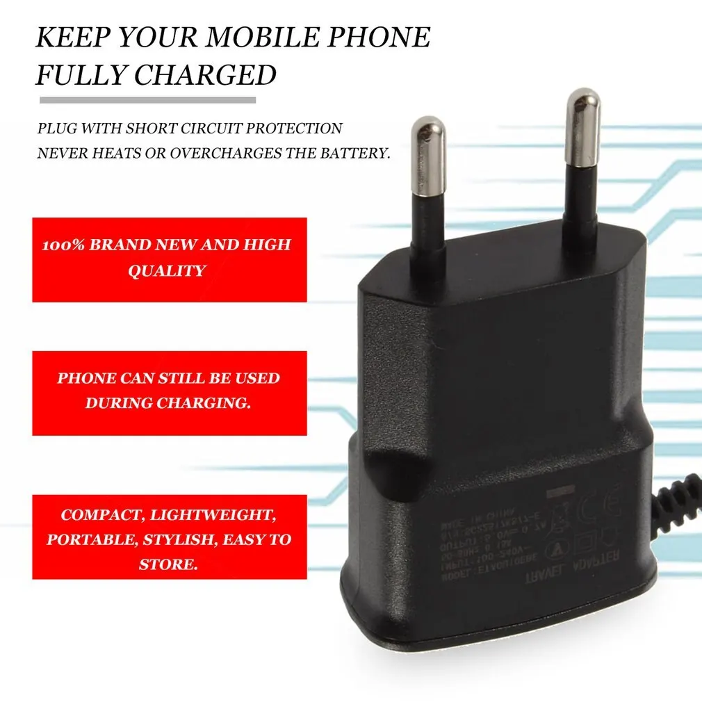 110V-240V 5V 0.7A Universal Mobile Charger for Galaxy S4 S3 S2 i9300 i9100 EU Micro USB Wall Charger Travel
110V-240V 5V 0.7A Universal Mobile Charger for Galaxy S4 S3 S2 i9300 i9100 EU Micro USB Wall Charger Travel