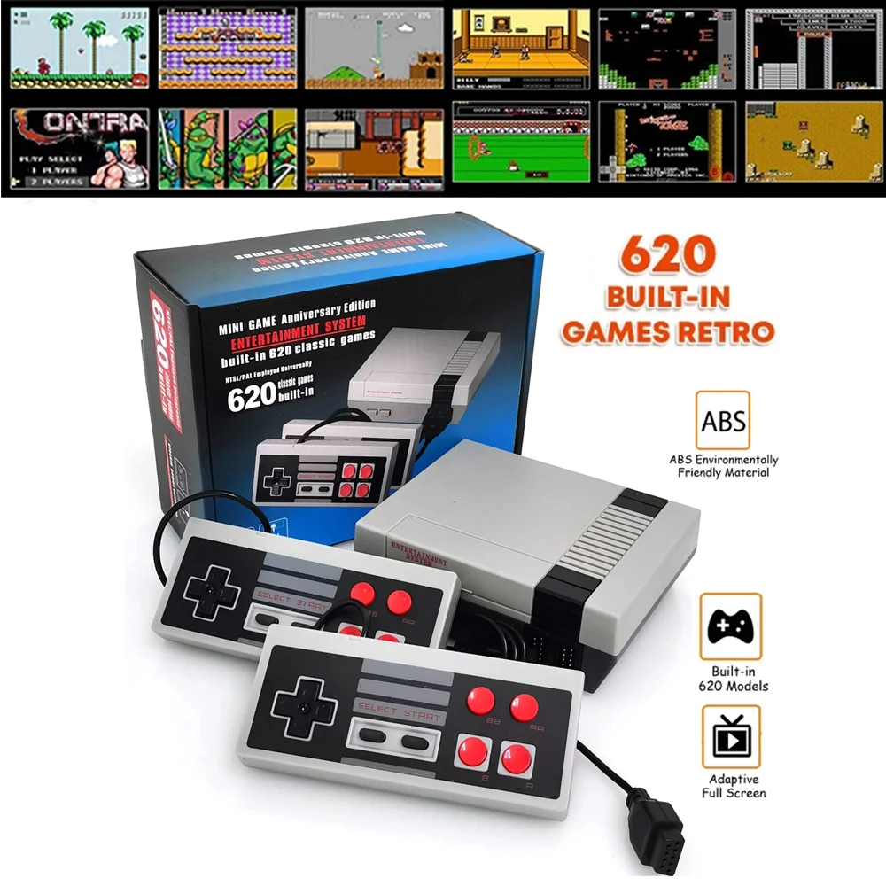 620 встроенных игр Мини ТВ игровая консоль Ретро Классический Ручной игровой плеер AV выход видео игровая консоль детский подарок
620 встроенных игр Мини ТВ игровая консоль Ретро Классический Ручной игровой плеер AV выход видео игровая консоль детский подарок