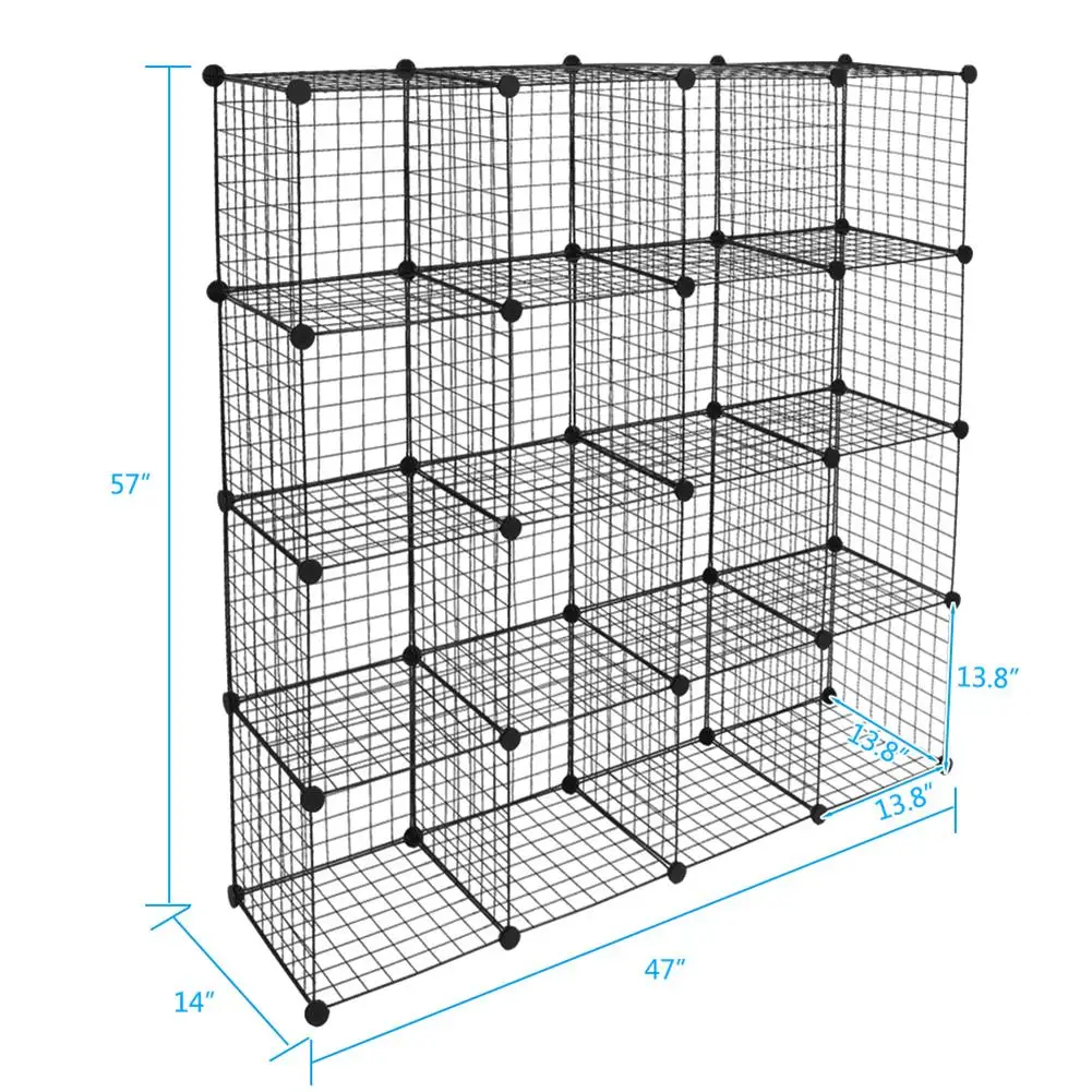 16-Cube Organizer Cube Storage Storage Shelves Wire Cube Storage Origami Shelves Metal Grid Multifun
16-Cube Organizer Cube Storage Storage Shelves Wire Cube Storage Origami Shelves Metal Grid Multifun