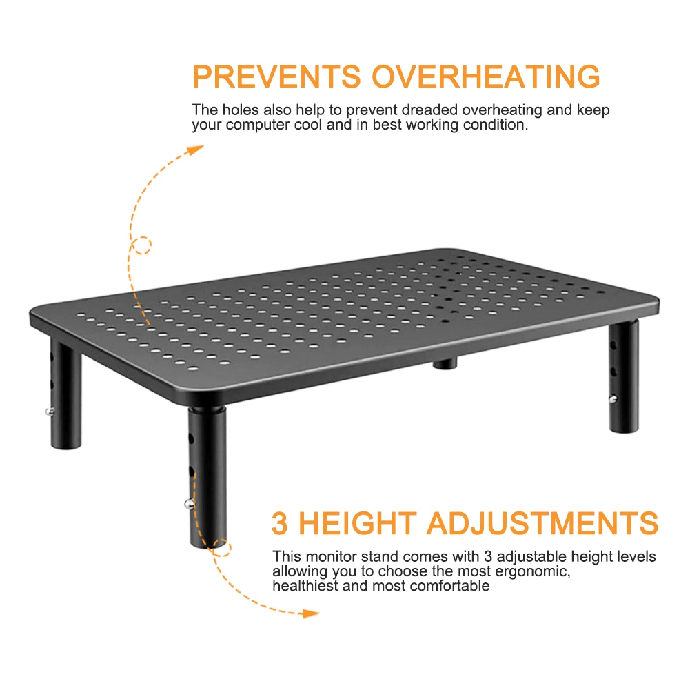 With Mesh Platform Desktop 3 Height Adjustable PC For Laptop Office Monitor Stand Riser Portable Computer Easy Install Printer
With Mesh Platform Desktop 3 Height Adjustable PC For Laptop Office Monitor Stand Riser Portable Computer Easy Install Printer