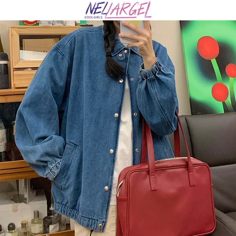 NELLARGEL Женская корейская мода Harajuku джинсовая куртка 2022 Женская винтажная Японская уличная одежда джинсовая куртка для девушек Kpop ветровка
NELLARGEL Женская корейская мода Harajuku джинсовая куртка 2022 Женская винтажная Японская уличная одежда джинсовая куртка для девушек Kpop ветровка