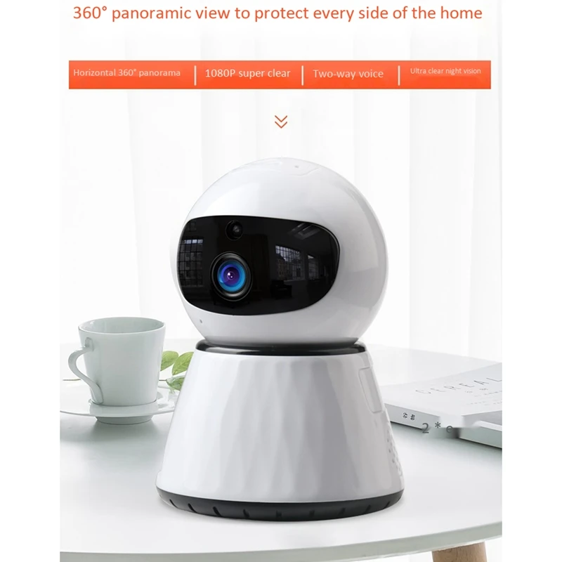 Wireless Camera Wifi Remote Surveillance Camera 2MP 1080P HD Home Smart Network Camera(EU Plug)
Wireless Camera Wifi Remote Surveillance Camera 2MP 1080P HD Home Smart Network Camera(EU Plug)