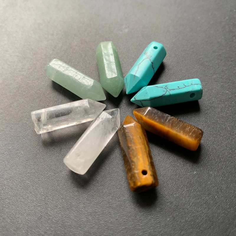 4pcs Carved Hexagonal Column Stones Natural Quartz Crystal Point Pendant Spiritual Healing Bullet Shape Wholesale
4pcs Carved Hexagonal Column Stones Natural Quartz Crystal Point Pendant Spiritual Healing Bullet Shape Wholesale