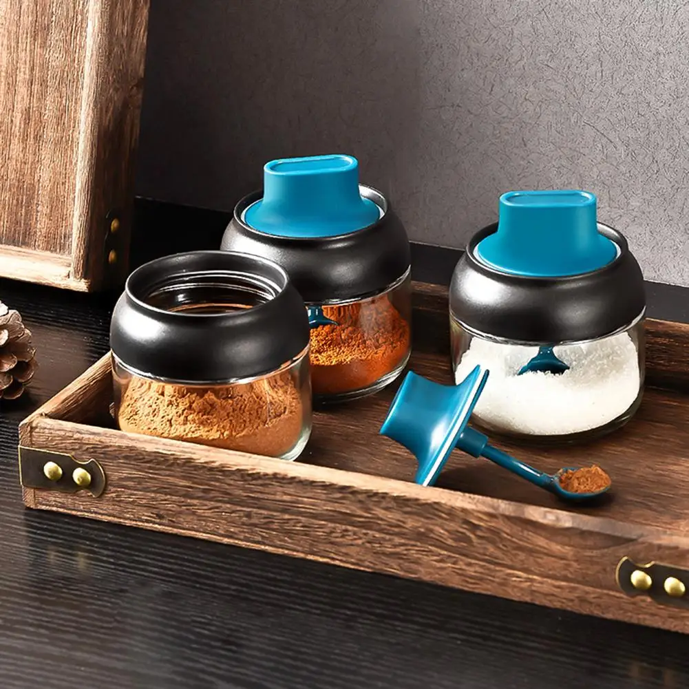Multifunction Seasoning Bottle Moisture-proof Glass Spice Jars Spoon Lid Seasoning Bottle For Kitchen Accessories Tools
Multifunction Seasoning Bottle Moisture-proof Glass Spice Jars Spoon Lid Seasoning Bottle For Kitchen Accessories Tools