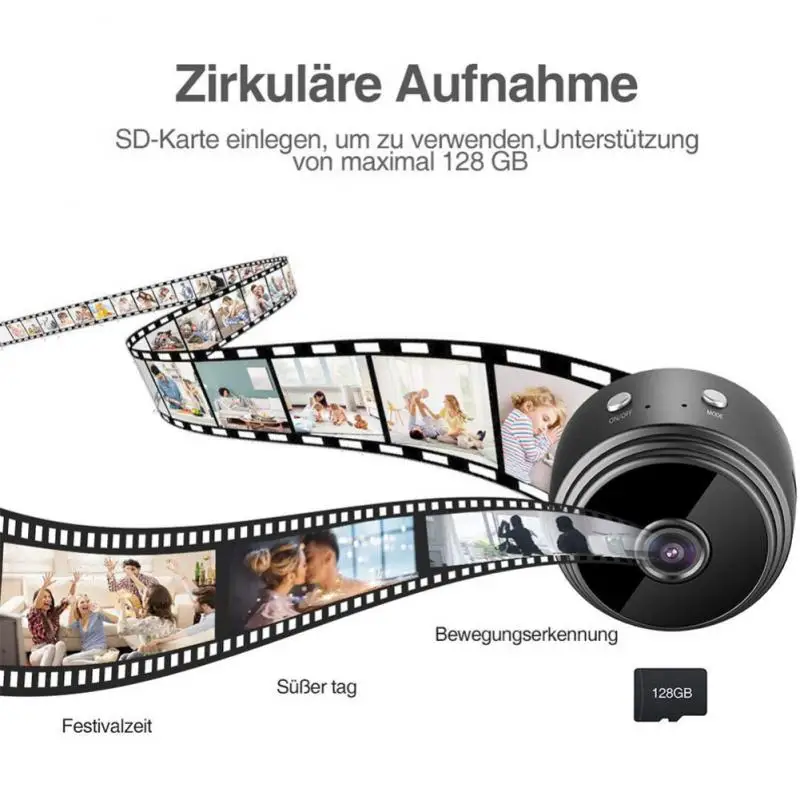 1080P HD IP Mini Camera Security Remote Control Mobile Detection Video Surveillance Wifi Camera IP Camera Mini Camcorders
1080P HD IP Mini Camera Security Remote Control Mobile Detection Video Surveillance Wifi Camera IP Camera Mini Camcorders