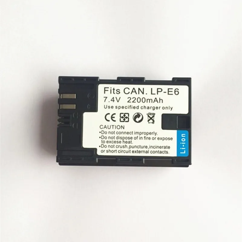 Высококачественная аккумуляторная батарея для цифровой камеры LP-E6 7,4 V 2200mAh LP E6
Высококачественная аккумуляторная батарея для цифровой камеры LP-E6 7,4 V 2200mAh LP E6