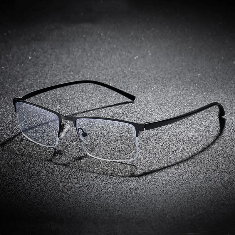 Half Rim Metal Frame Glasses Man and Woman TR90 Temple Arms Business Style Anti-Blue Lenses Retro Eyewears
Half Rim Metal Frame Glasses Man and Woman TR90 Temple Arms Business Style Anti-Blue Lenses Retro Eyewears
