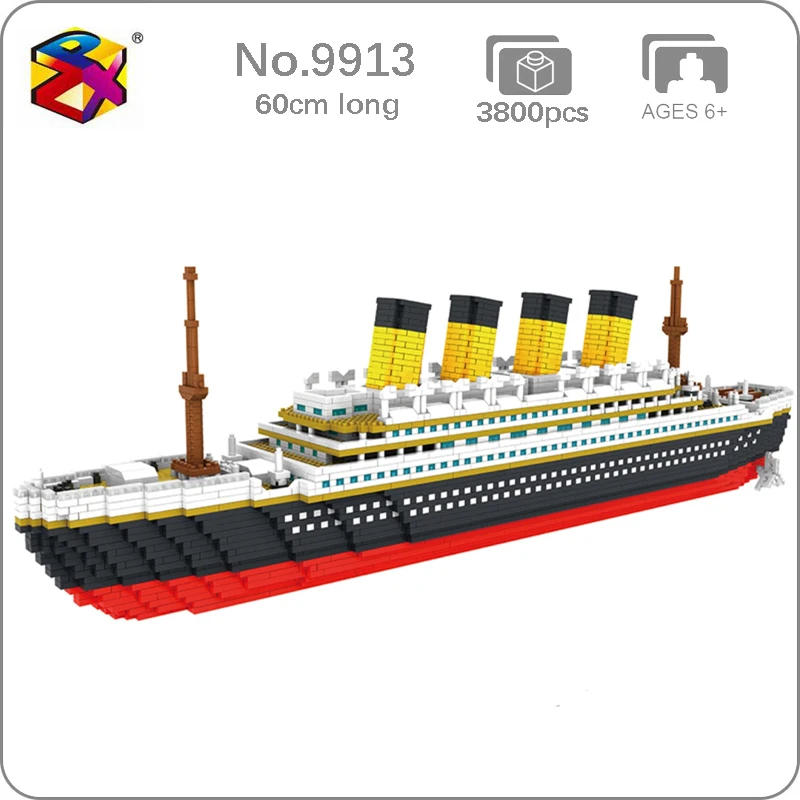 PZX 9914 Movie Titanic Cruise Ship Boat Creative 3D Model Building Blocks Kit DIY Mini Diamond Bricks Toy for Kids Children Gift
PZX 9914 Movie Titanic Cruise Ship Boat Creative 3D Model Building Blocks Kit DIY Mini Diamond Bricks Toy for Kids Children Gift