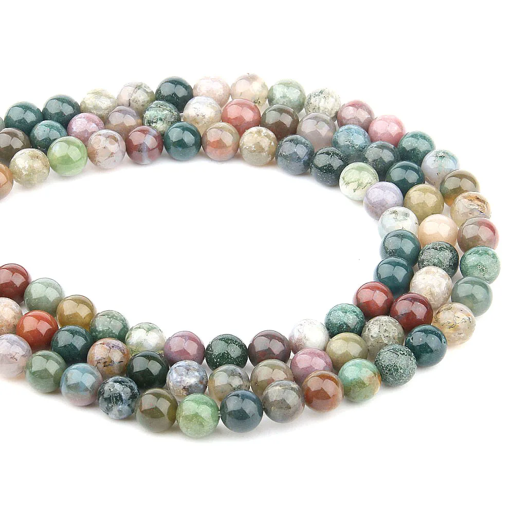 Natural Stone Beads Indian Agat Amazonite Unakite Stone 4/6/8/10/12mm Loose Beads for Jewelry Making Necklace DIY Bracelet
Natural Stone Beads Indian Agat Amazonite Unakite Stone 4/6/8/10/12mm Loose Beads for Jewelry Making Necklace DIY Bracelet