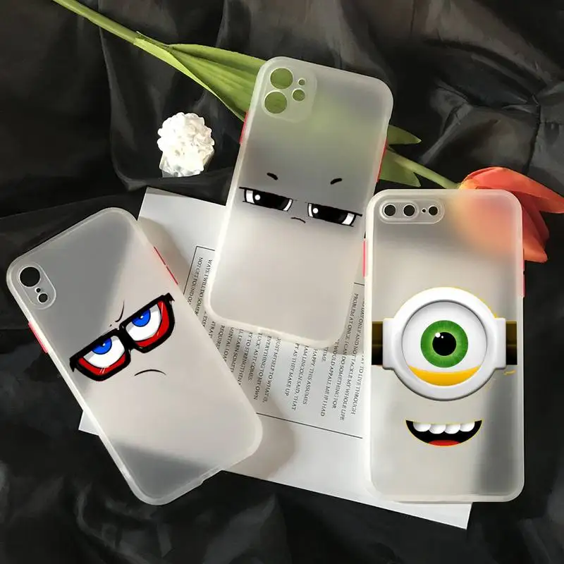 Matte Funny Face Mobile Phone Bumper Transparent Matte PC Back Phone Case For Iphone 11 12 Pro Max 7 8 Plus X Xs Max XR Fundas
Matte Funny Face Mobile Phone Bumper Transparent Matte PC Back Phone Case For Iphone 11 12 Pro Max 7 8 Plus X Xs Max XR Fundas
