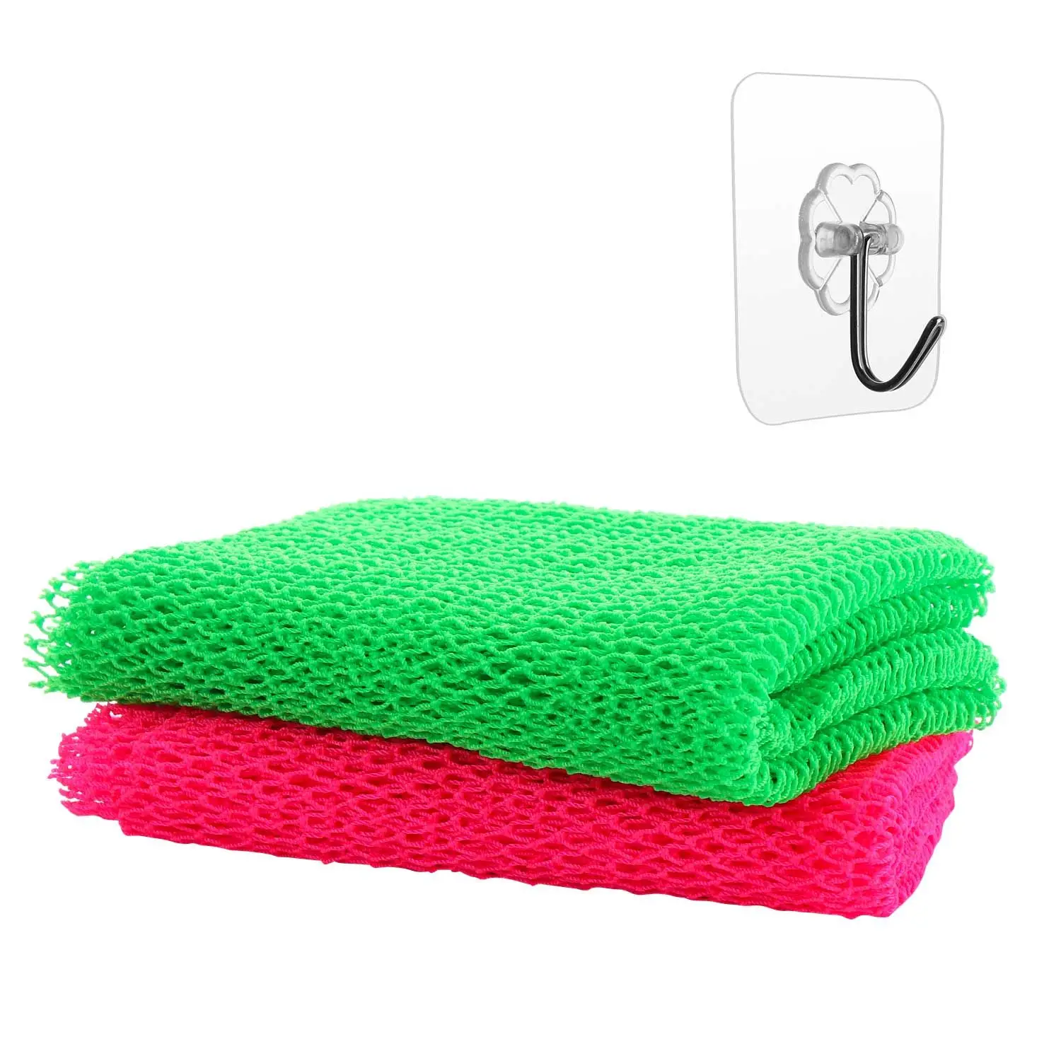 

Nylon Material Lathers Easily West African African Net Sponge Smooth Skin African Bath Net Exfoliating Mesh Bath sponge