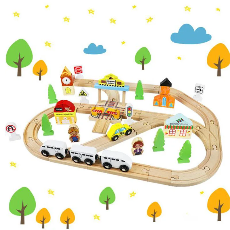 New Cross Traffic EMU Rail Car Wooden Track Train Set Assemble Wooden Railway Toys Educational Toy For Children 
New Cross Traffic EMU Rail Car Wooden Track Train Set Assemble Wooden Railway Toys Educational Toy For Children