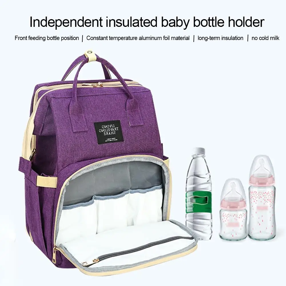 5-in-1 Convertible Baby Diaper Bag Lightweight Portable Multi-purpose Travel Mommy Bag With Changing Mat Reflective Strip
5-in-1 Convertible Baby Diaper Bag Lightweight Portable Multi-purpose Travel Mommy Bag With Changing Mat Reflective Strip