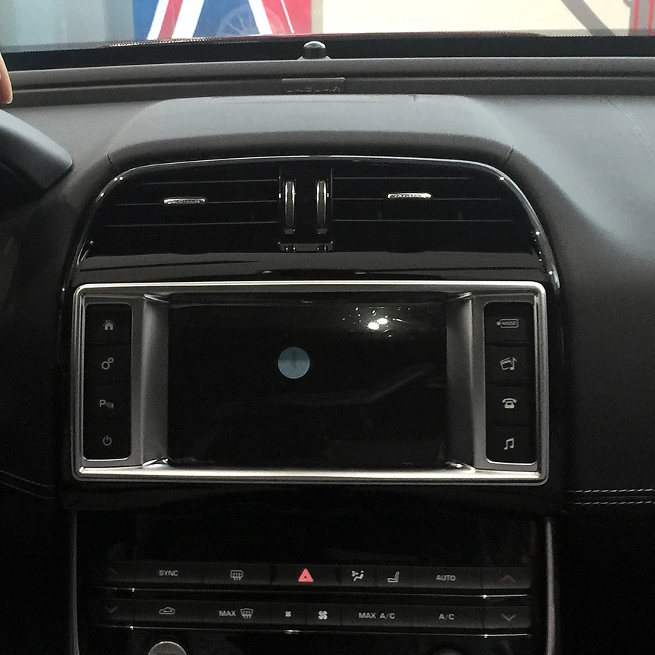 ABS Chrome Navigation Screen Frame Decoration For Jaguar XE 2016 Car Accessory
ABS Chrome Navigation Screen Frame Decoration For Jaguar XE 2016 Car Accessory