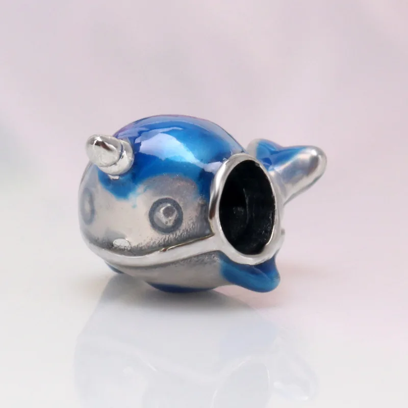 Hot 925 Sterling Silver Blue cute whale narwhal beaded Fit Original Bracelet Pendant DIY Jewelry Charms Gift
Hot 925 Sterling Silver Blue cute whale narwhal beaded Fit Original Bracelet Pendant DIY Jewelry Charms Gift
