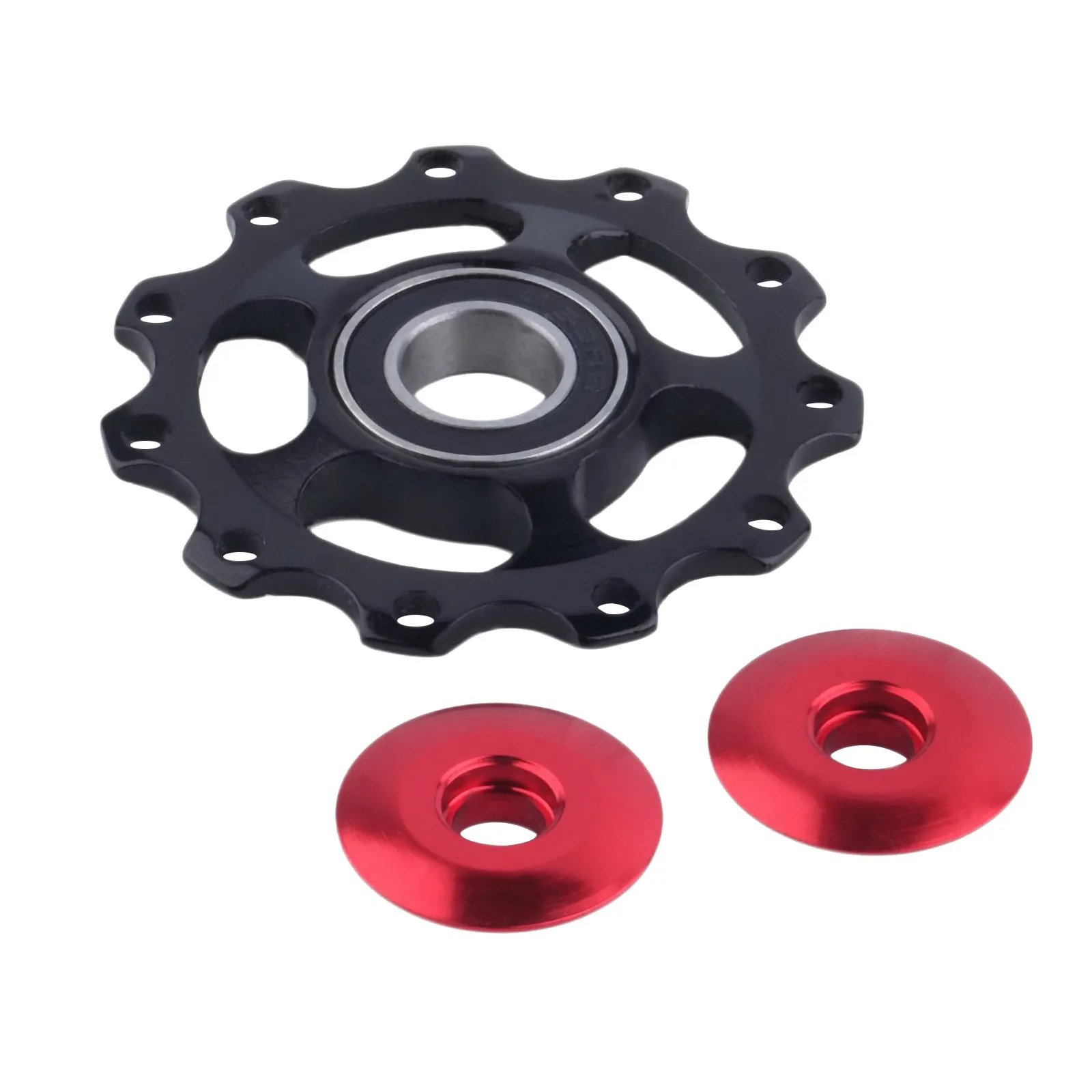 1PC 11Tooth MTB Road Bike Ceramic Pulley Aluminum Alloy Rear Derailleur Guide wheel Ceramic Bearing Jockey Wheel 
1PC 11Tooth MTB Road Bike Ceramic Pulley Aluminum Alloy Rear Derailleur Guide wheel Ceramic Bearing Jockey Wheel