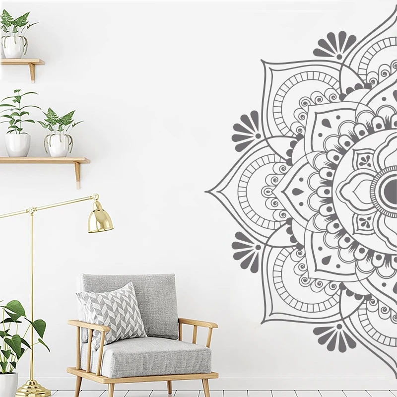 Half Mandala Wall Decal Headboard Door Window Vinyl Stickers Master Bedroom Yoga Studio Home Decor Boho Style Ornament Art MT13
Half Mandala Wall Decal Headboard Door Window Vinyl Stickers Master Bedroom Yoga Studio Home Decor Boho Style Ornament Art MT13