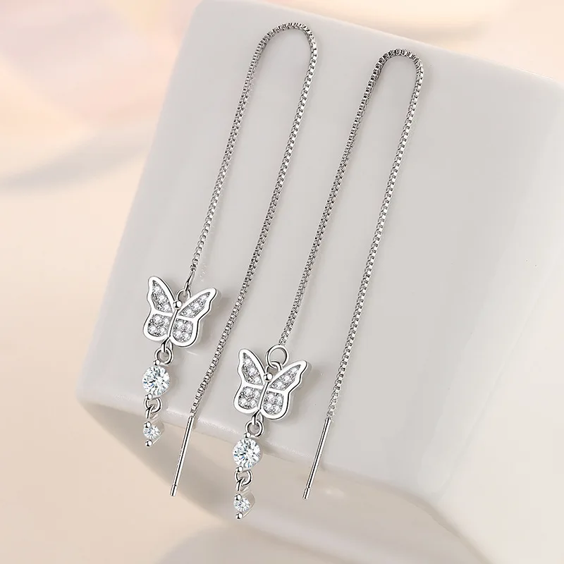 Bowknot earrings new trendy earrings cold wind earrings female long earrings butterfly ear line
Bowknot earrings new trendy earrings cold wind earrings female long earrings butterfly ear line