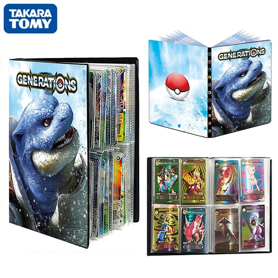 TAKARA TOMY 240Pcs NEW Pokemon Cards Album Book Game Card EX VMAX GX Cartoon Cool Pokemon Blastoise Holder Collection Folder Toy
TAKARA TOMY 240Pcs NEW Pokemon Cards Album Book Game Card EX VMAX GX Cartoon Cool Pokemon Blastoise Holder Collection Folder Toy