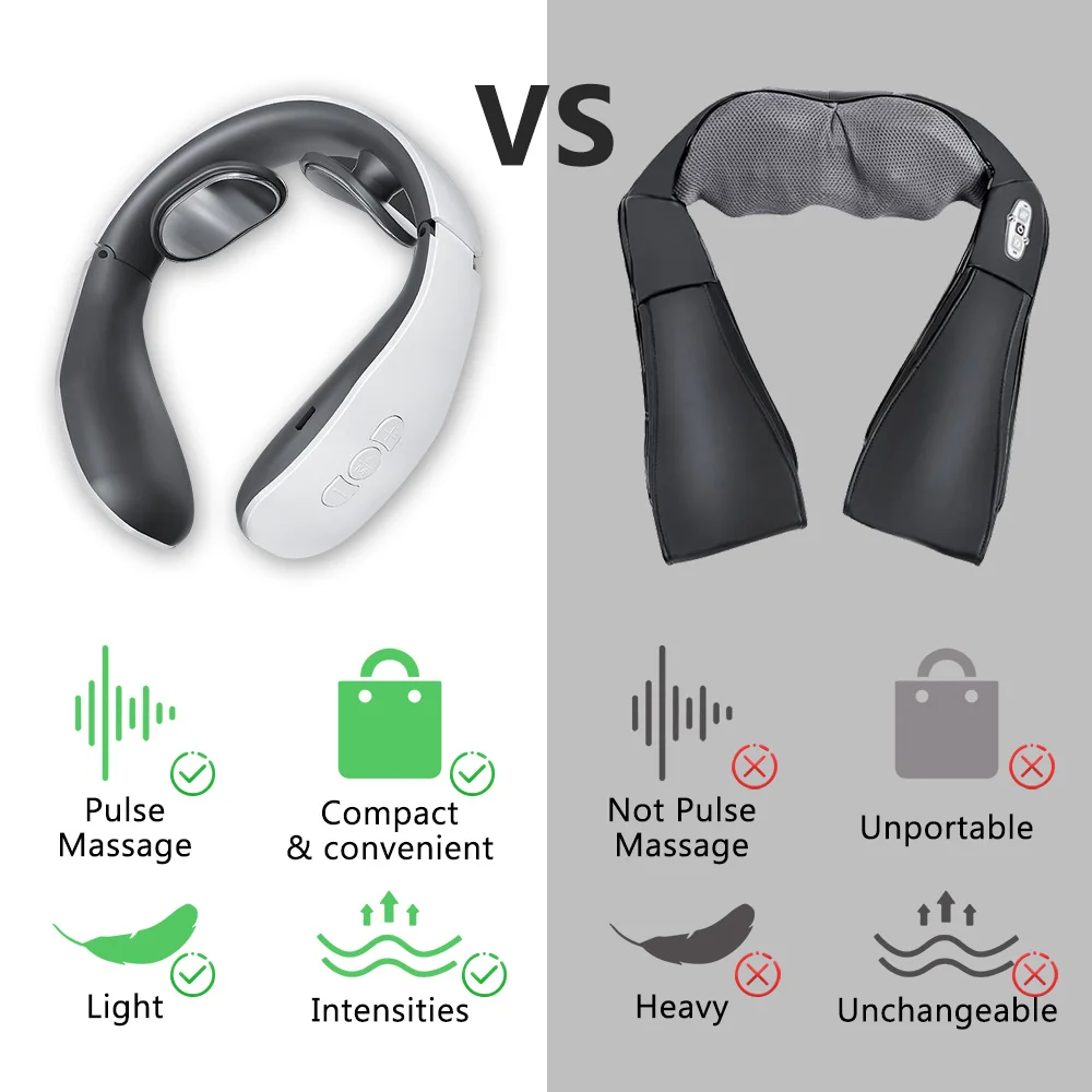 Neck Massager Electric Neck Massage Pain Relief Tool Health Care Relaxation Cervical Vertebra Physiotherapy Health Care Tool 
Neck Massager Electric Neck Massage Pain Relief Tool Health Care Relaxation Cervical Vertebra Physiotherapy Health Care Tool