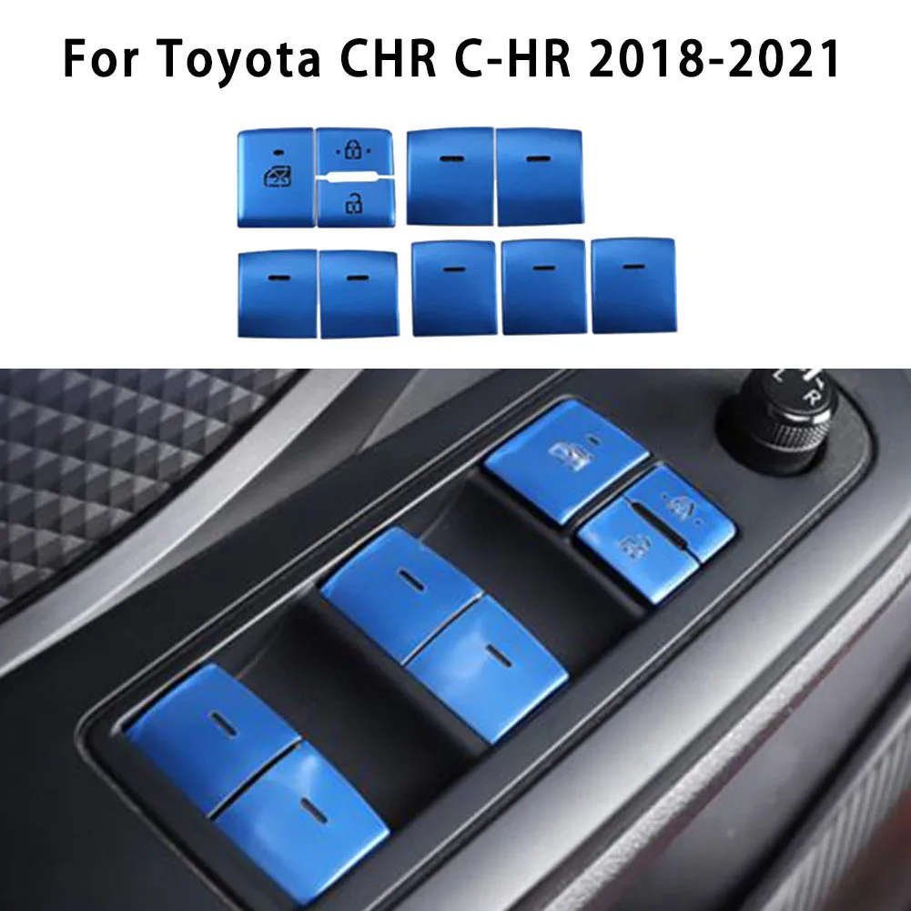 Aluminum Alloy Button Sticker For Toyota CHRr C-HR 2018-2021 Car Window Lift Button Switch Trim Auto Sticker Car Styling
Aluminum Alloy Button Sticker For Toyota CHRr C-HR 2018-2021 Car Window Lift Button Switch Trim Auto Sticker Car Styling