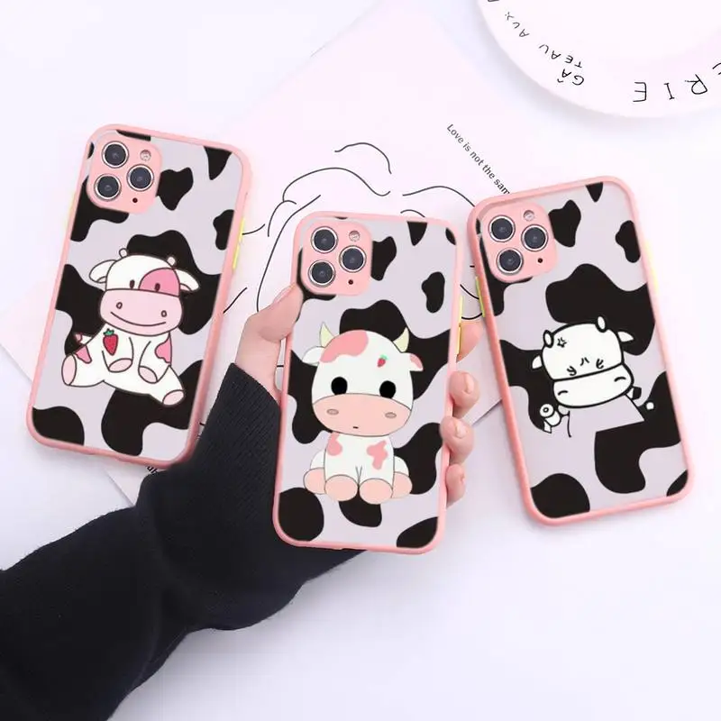 Cow Print Phone Case Transparent Matte For IPhone 7 8 11 12 S Mini Pro X XS XR MAX Plus Cover Shell
Cow Print Phone Case Transparent Matte For IPhone 7 8 11 12 S Mini Pro X XS XR MAX Plus Cover Shell