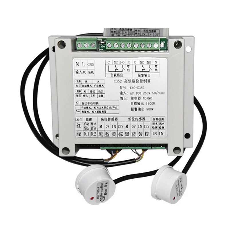 High and Low Liquid Level Intelligent Controller with 2 Non-Contact Sensor Module Automatic Control Liquid Water Level
High and Low Liquid Level Intelligent Controller with 2 Non-Contact Sensor Module Automatic Control Liquid Water Level