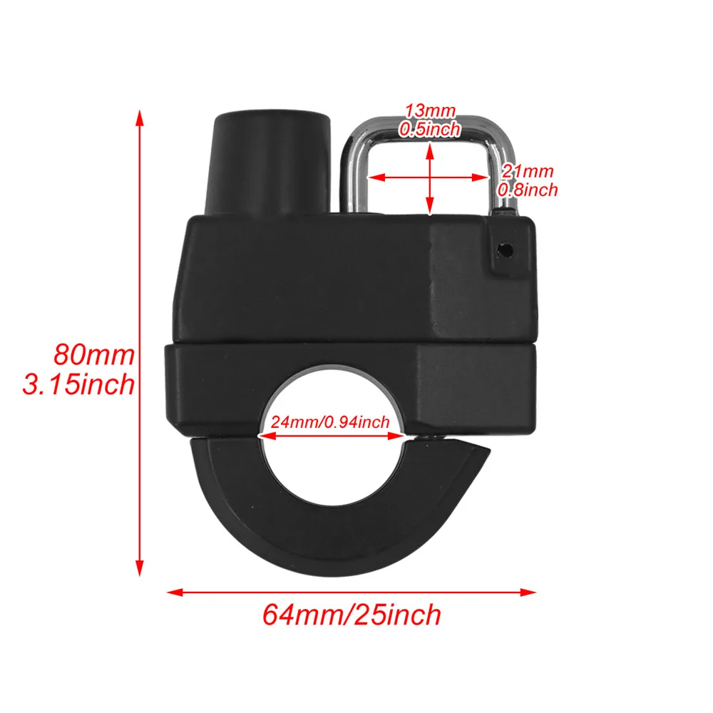 Motorcycle Universal 25mm Helmet Lock Handlebars Black Helmet Security Lock Padlock With 2 Keys For Harley XL 883 48 Cafe Racer
Motorcycle Universal 25mm Helmet Lock Handlebars Black Helmet Security Lock Padlock With 2 Keys For Harley XL 883 48 Cafe Racer