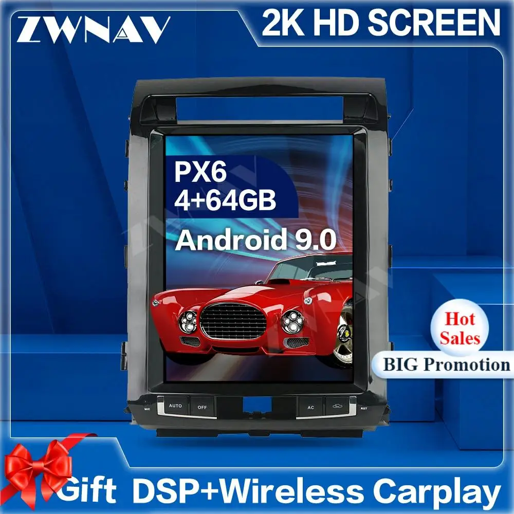 Tesla Screen Android 9.0 Car Multimedia Player For Toyota Land Cruiser 200 2008-2015 GPS Navigation Audio Radio stereo head unit
Tesla Screen Android 9.0 Car Multimedia Player For Toyota Land Cruiser 200 2008-2015 GPS Navigation Audio Radio stereo head unit
