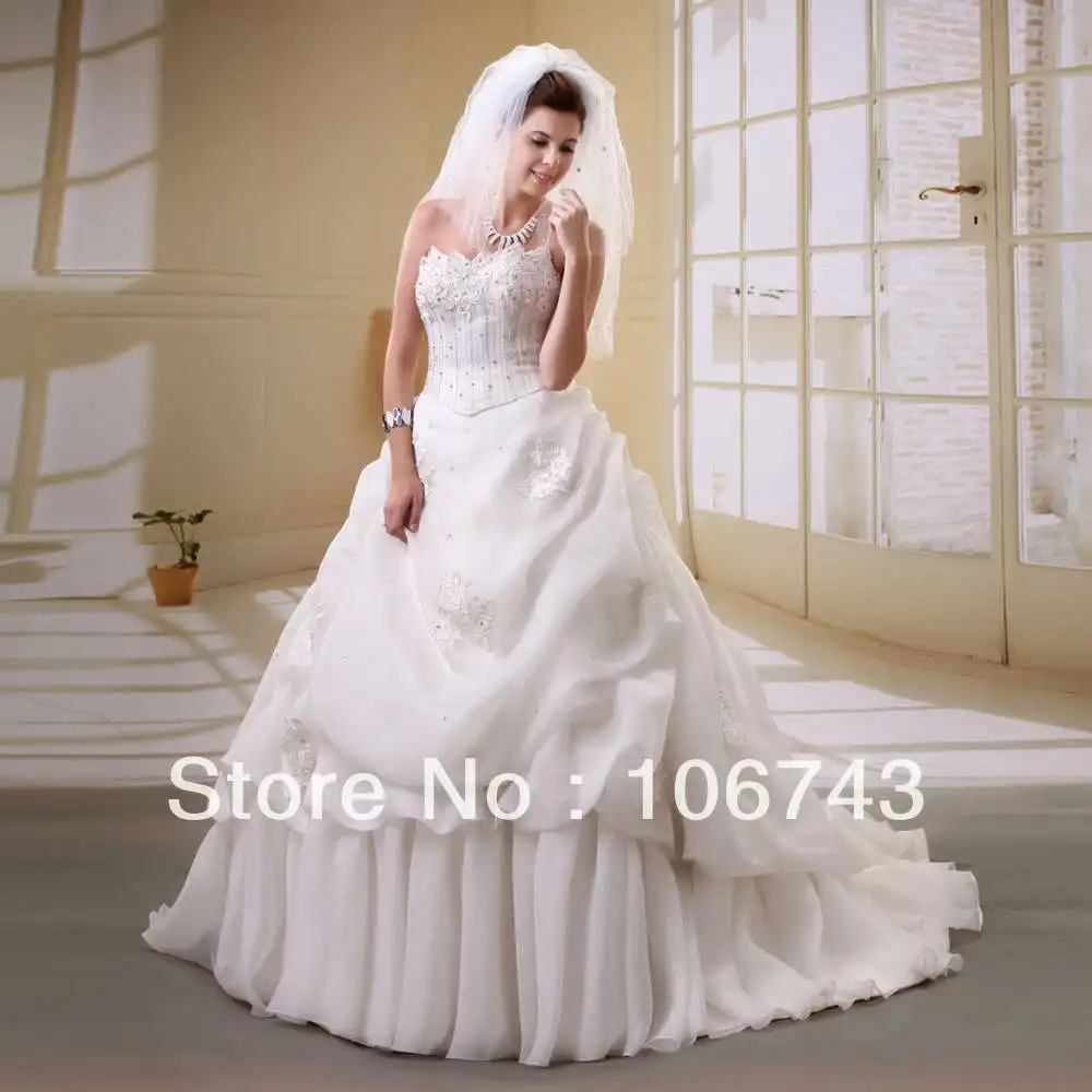 free shipping 2016 new style hot sale Sexy bride wedding sweet princess beading embroidery draped Custom size bridal dress
free shipping 2016 new style hot sale Sexy bride wedding sweet princess beading embroidery draped Custom size bridal dress