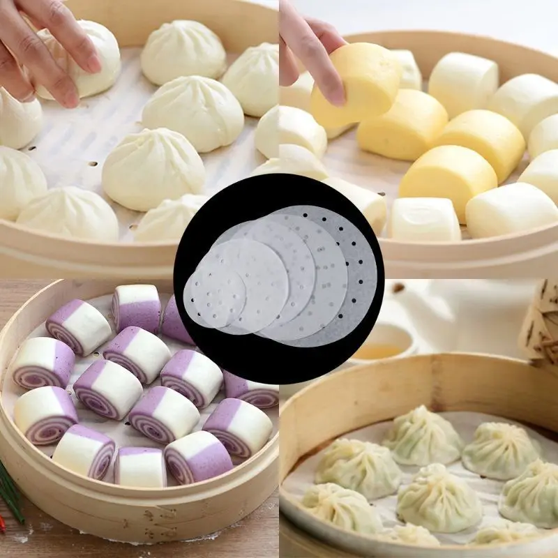 100PCS Steamer Paper Round Disposable Perforated Paper Bamboo Steamer Paper Liners Air Fryer Non-stick, Non-toxic And Sturdy
100PCS Steamer Paper Round Disposable Perforated Paper Bamboo Steamer Paper Liners Air Fryer Non-stick, Non-toxic And Sturdy