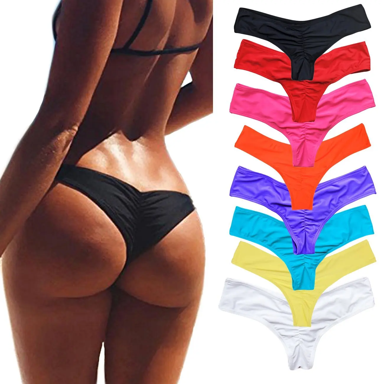 Swimwear Women Briefs Bikini Bottom Side Ties Brazilian Thong Swimsuit Classic Cut Bottoms Biquini Swim Short Ladies Swimsuit
Swimwear Women Briefs Bikini Bottom Side Ties Brazilian Thong Swimsuit Classic Cut Bottoms Biquini Swim Short Ladies Swimsuit