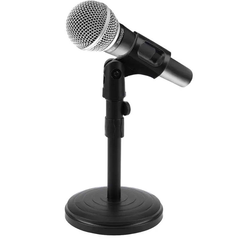 Foldable Desk Table Microphone Stand Table Mic Tripod Adjustable Holder Strong Stable Microphone Trepied Holders with Clips
Foldable Desk Table Microphone Stand Table Mic Tripod Adjustable Holder Strong Stable Microphone Trepied Holders with Clips