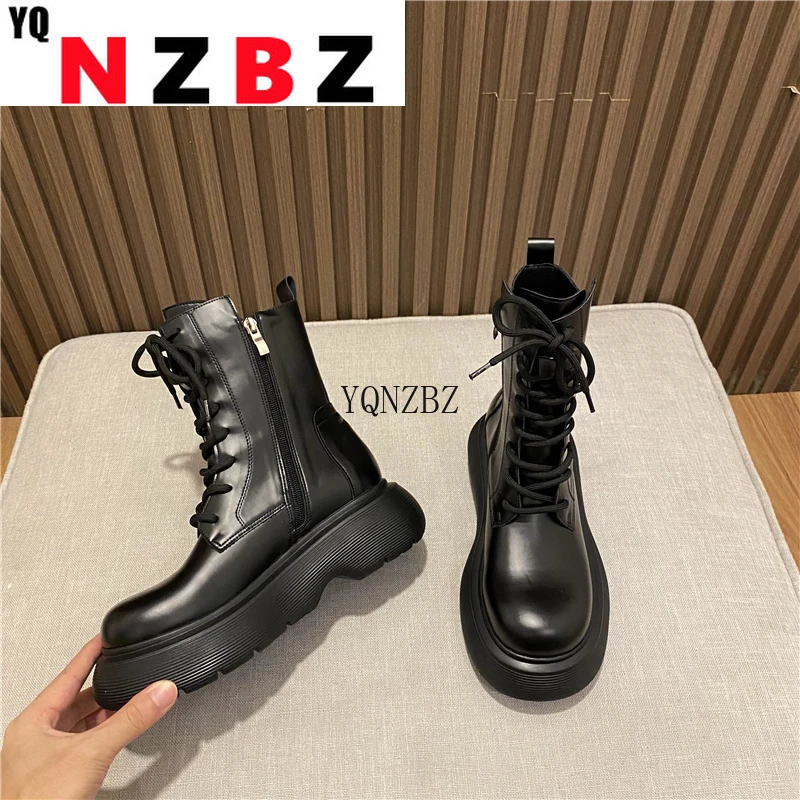 Chunky Motorcycle Boots For Women Autumn 2021 Fashion Round Toe Lace-up Combat Boots Ladies Shoes
Chunky Motorcycle Boots For Women Autumn 2021 Fashion Round Toe Lace-up Combat Boots Ladies Shoes