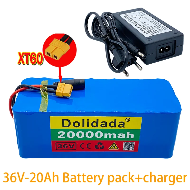 36V 10S4P 20Ah battery pack 1000W high power battery 42V 20000mAh Ebike electric bicycle BMS 42v battery with xt60 plug+charger
36V 10S4P 20Ah battery pack 1000W high power battery 42V 20000mAh Ebike electric bicycle BMS 42v battery with xt60 plug+charger