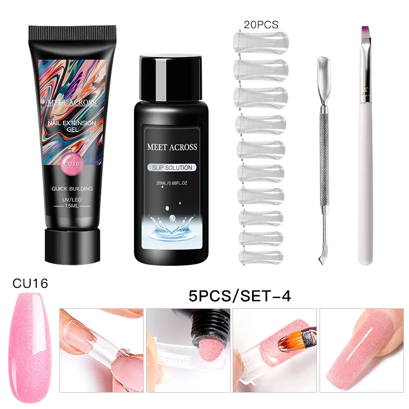 4/5/9Pcs/set Acrylic Nail Extension Gel Set Clear/Pink Acrylic Quick Building Finger Extension Soak Off UV Gel Polish Nail Kits
4/5/9Pcs/set Acrylic Nail Extension Gel Set Clear/Pink Acrylic Quick Building Finger Extension Soak Off UV Gel Polish Nail Kits