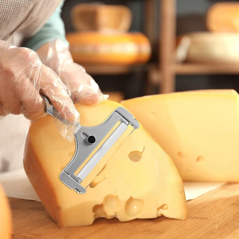Stainless steel wire cheese slicer Adjustable cheese slicer, suitable for zinc alloy kitchen accessories with wire
Stainless steel wire cheese slicer Adjustable cheese slicer, suitable for zinc alloy kitchen accessories with wire