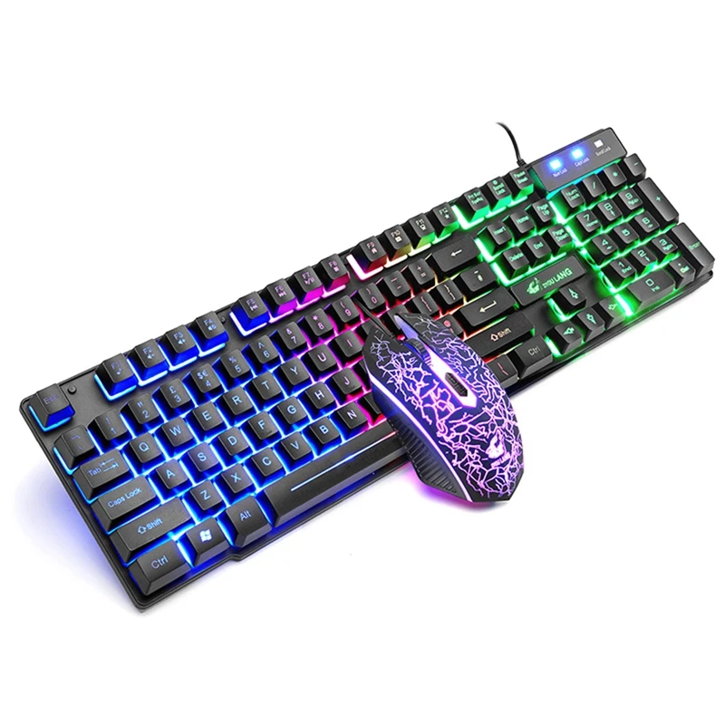 ZIYOU LANG Luminous Keyboard and Mouse Set, Desktop Computer Game Special Manipulator Feel 104 Keys
ZIYOU LANG Luminous Keyboard and Mouse Set, Desktop Computer Game Special Manipulator Feel 104 Keys