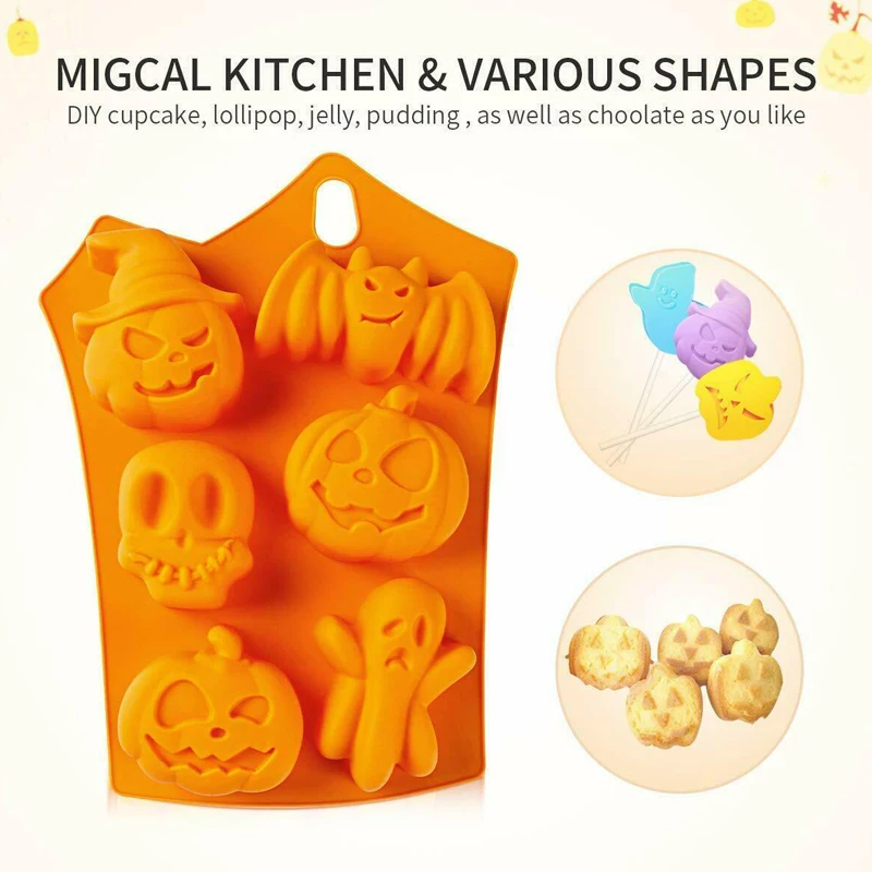3 Pcs Silicone Baking Mold Halloween Ghost Pumpkin DIY Cake Biscuit Mould Tools DC156
3 Pcs Silicone Baking Mold Halloween Ghost Pumpkin DIY Cake Biscuit Mould Tools DC156