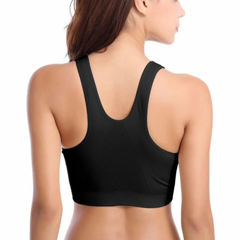 Women's Front Zipper Sports Breathable Wirefree Padded Push Up Sports Top Fitness Gym Yoga Workout Bra Tops
Women's Front Zipper Sports Breathable Wirefree Padded Push Up Sports Top Fitness Gym Yoga Workout Bra Tops