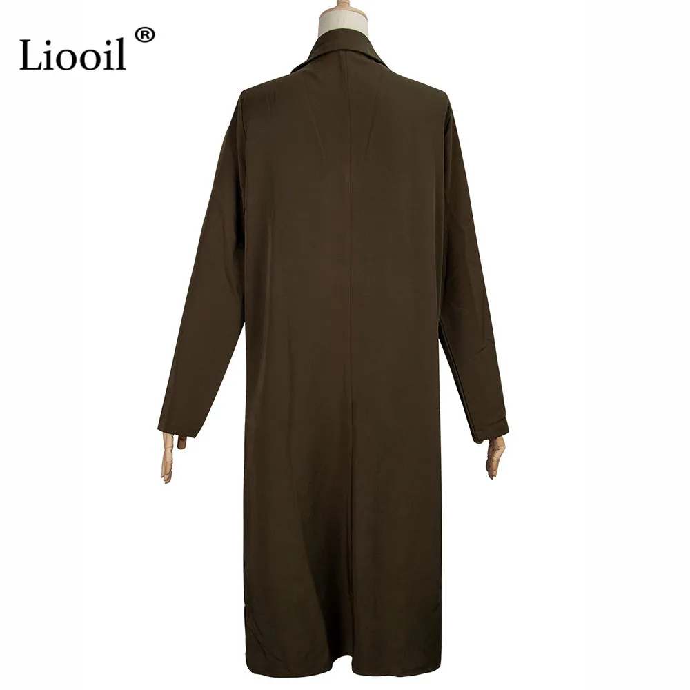 Liooil Casual Long Coat Women 2020 Long Sleeve Turn-down Collar Button Up Solid Female Autumn Winter Clothes Vintage Cardigans 
Liooil Casual Long Coat Women 2020 Long Sleeve Turn-down Collar Button Up Solid Female Autumn Winter Clothes Vintage Cardigans