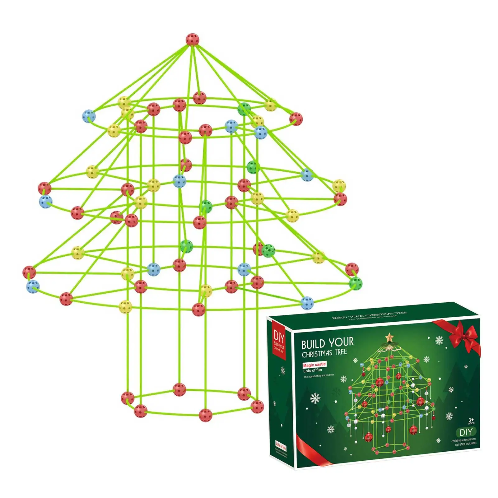 Children’s DIY Christmas Tree Fort Building Blocks Kit Easy to Assemble 3D Play House Assemble Toys for Childrens Gift
Children’s DIY Christmas Tree Fort Building Blocks Kit Easy to Assemble 3D Play House Assemble Toys for Childrens Gift