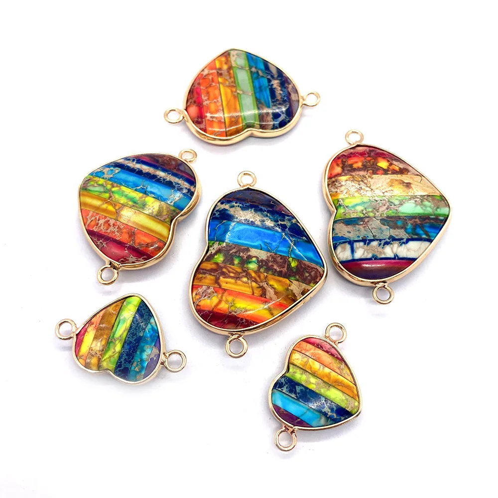 1pcs Natural Stone Turquoises Pendant Heart Shape Women Necklaces Charms Jewelry Making DIY Accessories Two-hole Connector
1pcs Natural Stone Turquoises Pendant Heart Shape Women Necklaces Charms Jewelry Making DIY Accessories Two-hole Connector
