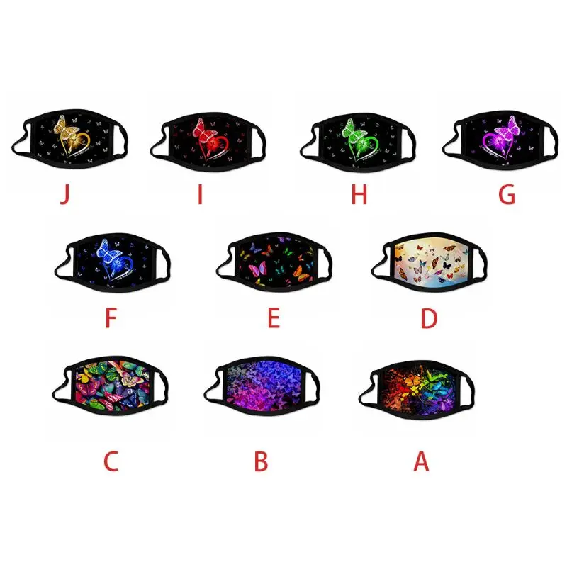 10 Style Unisex Personality Mouth Mask Colorful Butterfly 3D Digital Print Ice Silk Washable Outdoor Cycling Earloops Face Cover
10 Style Unisex Personality Mouth Mask Colorful Butterfly 3D Digital Print Ice Silk Washable Outdoor Cycling Earloops Face Cover