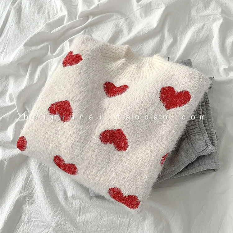 Sweet Style Korean Casual Loose Sweaters for Women Hipster Ins Fashion Clothing O-neck Long Sleeve Knitted Pullover Kawaii Tops 
Sweet Style Korean Casual Loose Sweaters for Women Hipster Ins Fashion Clothing O-neck Long Sleeve Knitted Pullover Kawaii Tops