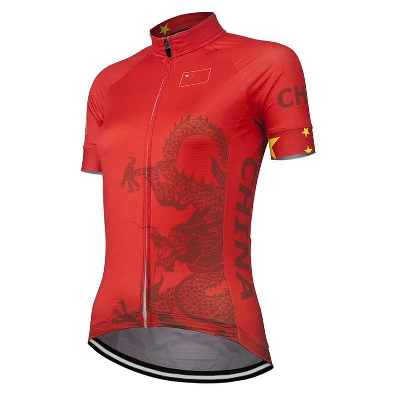 Новинка 2020 женская футболка для велоспорта китайской команды одежда гоночных