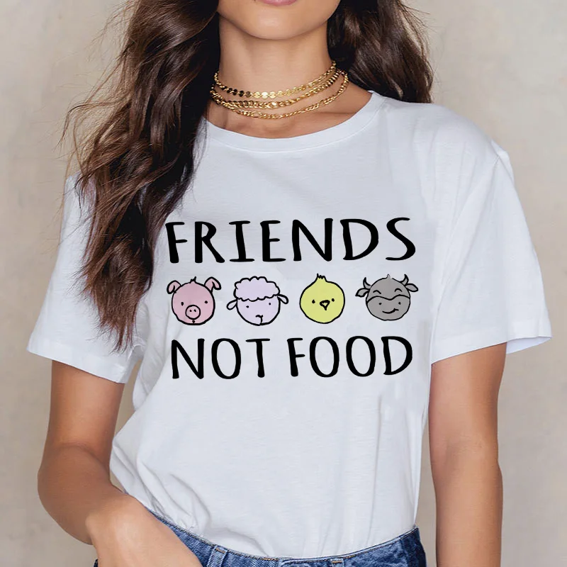 Vegan Funny Cartoon T Shirt Women Harajuku 90s Ulzzang Graphic Female Short Sleeve T-shirt Summer Clothes 
Vegan Funny Cartoon T Shirt Women Harajuku 90s Ulzzang Graphic Female Short Sleeve T-shirt Summer Clothes