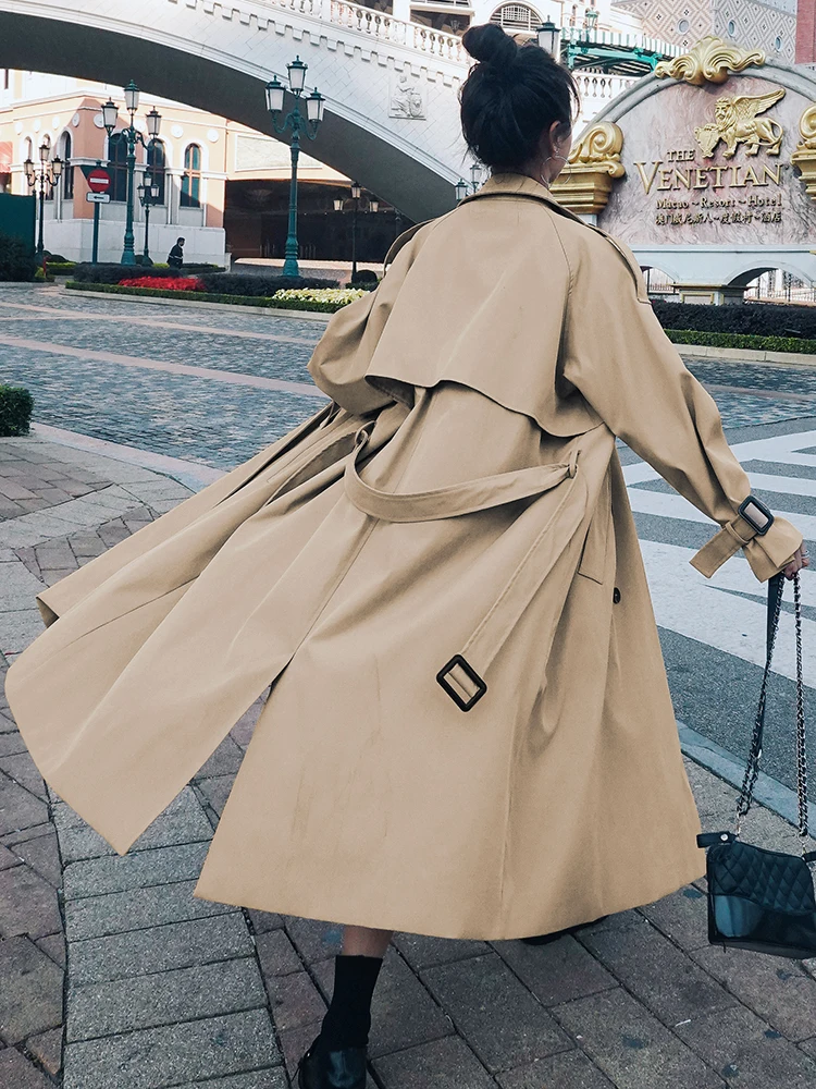 Women's Trench Coat Mid-length 2020 New Autumn Clothes Korean Khaki Double-breasted Over Knee Simple Classic Windbreaker Chic
Women's Trench Coat Mid-length 2020 New Autumn Clothes Korean Khaki Double-breasted Over Knee Simple Classic Windbreaker Chic